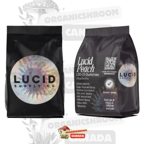 Immerse yourself in a psychedelic journey with Lucid LSD-25 Gummies, available at Organic Shroom Canada, a reliable source to buy mushroom gummies, vape cartridges, edible mushrooms, & blue meanie mushrooms.