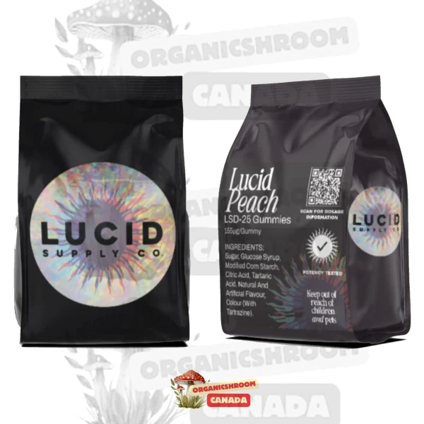 Immerse yourself in a psychedelic journey with Lucid LSD-25 Gummies, available at Organic Shroom Canada, a reliable source to buy mushroom gummies, vape cartridges, edible mushrooms, & blue meanie mushrooms.