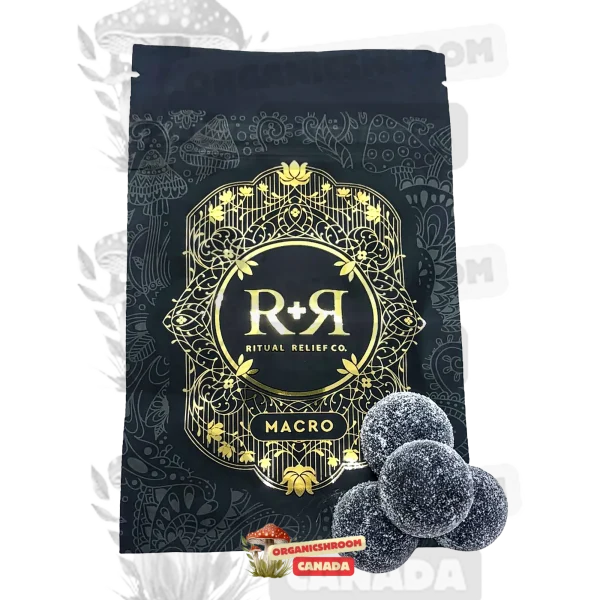 Indulge in the tantalizing blend of cherry cola flavor and potent benefits with Ritual Relief Cherry Cola Mega Macrodose Chews, available at Organic Shroom Canada, your trusted Ottawa mushroom dispensary.