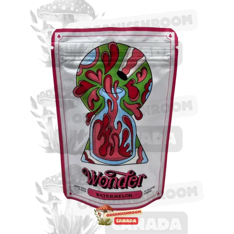 Experience the refreshing taste of watermelon paired with premium psilocybin mushrooms with our Wonder Psilocybin Watermelon Gummies, available online at Organic Shroom Canada, the top source for magic mushrooms online.