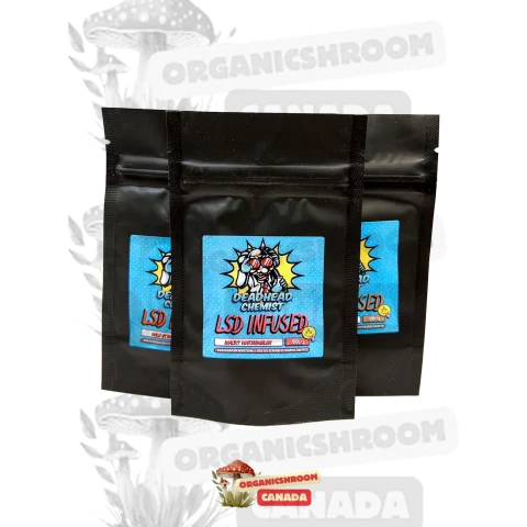 Embark on a psychedelic journey with LSD Edible 100ug Wild Strawberry Gummy, available for purchase at Organic Shroom Canada, your premier online shroom dispensary to purchase dried shrooms, shroom tea, magic mushroom edibles & vape cartridges.