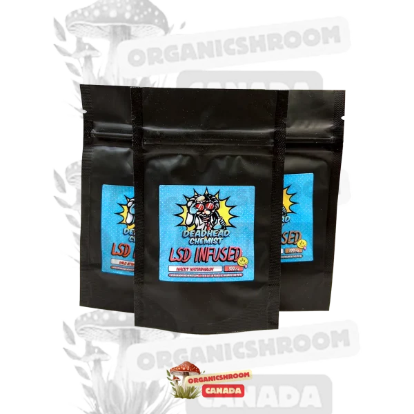 Embark on a psychedelic journey with LSD Edible 100ug Wild Strawberry Gummy, available for purchase at Organic Shroom Canada, your premier online shroom dispensary to purchase dried shrooms, shroom tea, magic mushroom edibles & vape cartridges.