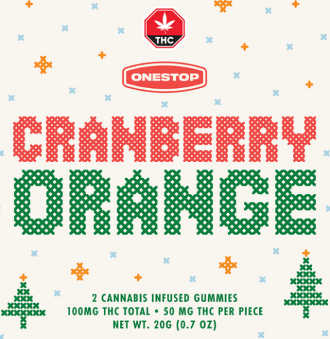 OneStop – Cranberry Orange THC Gummies